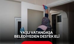 Yaşlı vatandaşa belediyeden destek eli