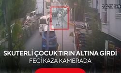 11 yaşındaki çocuk tırın tekerleğinin altında Kaldı... Dehşet anları kamerada!