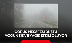 Yoğun sis hayatı etkiledi ! O bölgede dikkat