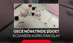 Gece nöbetinde şiddet…Eczanede korkutan olay
