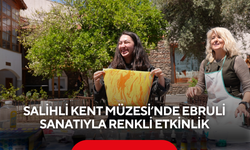 Salihli Kent Müzesi’nde ebruli sanatıyla renkli etkinlik