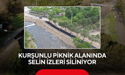 Kurşunlu piknik alanında selin izleri siliniyor