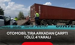 Otomobil tıra arkadan çarptı: 1 ölü, 4 yaralı