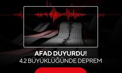AFAD duyurdu: 4.2 büyüklüğünde deprem