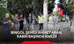 Bingöl şehidi Ahmet Aran, kabri başında anıldı