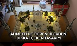 Ahmetli’de öğrencilerden dikkat çeken tasarım