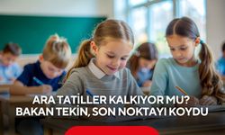 Ara tatiller kalkıyor mu? Bakan Tekin, son noktayı koydu