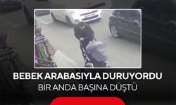 Bebek arabasıyla beklerken, kopan boru adamın kafasında parçalandı...