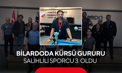 Bilardoda kürsü gururu… Salihlili sporcu 3. oldu