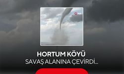 Hortum köyü savaş alanına çevirdi...O anlar kamerada
