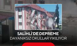 Salihli’de depreme dayanıksız okullar yıkılıyor: Sırada Atatürk Ortaokulu var