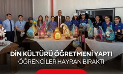 Din kültürü öğretmeni yaptı, öğrenciler hayran bıraktı...