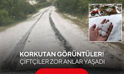 Manisa’da korkutan görüntüler! Çiftçiler zor anlar yaşadı