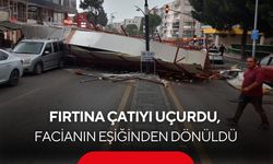 Manisa'da korku dolu anlar: Fırtına çatıyı uçurdu, facianın eşiğinden dönüldü