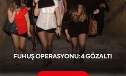 Fuhuş operasyonu: 4 gözaltı