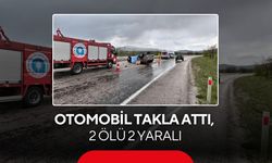 Otomobil takla attı, 2 ölü 2 yaralı