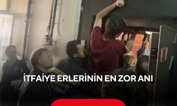 İtfaiye erlerinin en zor anı! Gözyaşları içinde haykıran gencin sıkışan kolunu sağ salim kurtardılar