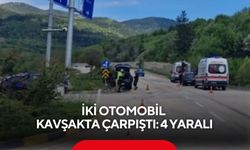 İki otomobil kavşakta çarpıştı: 4 Yaralı