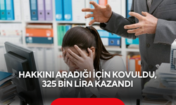 Hakkını aradığı için kovuldu, 325 bin lira kazandı