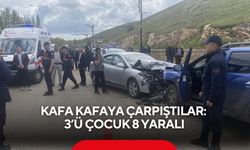 Kafa kafaya çarpıştılar: 3’ü çocuk 8 yaralı