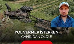 Yol vermek isterken canından oldu! Genç sürücü traktörle uçuruma yuvarlandı