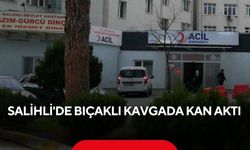 Salihli'de bıçaklı kavgada kan aktı