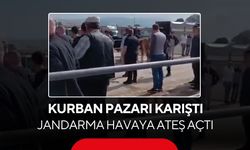 Kurban azarı savaş alanına döndü... Jandarma havaya ateş açtı...