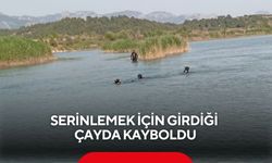 Arkadaşları çıktı, o çayda akıntıya kapıldı