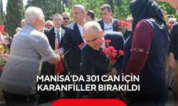Manisa’da 301 can için karanfiller bırakıldı