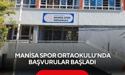Salihli’de bulunan Manisa Spor Ortaokulu’nda başvurular başladı