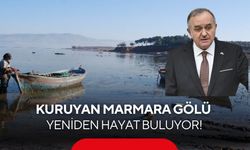 Kuruyan Marmara Gölü’ne can suyu: Dakikada 17 ton su veriliyor
