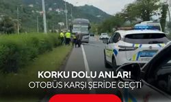 Facianın eşiğinden dönüldü! Otobüs 150 metre sürüklendi, karşı şeritte durdu