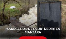 “Sadece Rize’de olur” dedirten manzara! Köprü girişine konulan demir kapı viral oldu...