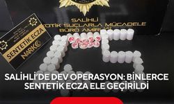 Salihli’de dev operasyon: Binlerce sentetik ecza ele geçirildi