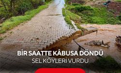 Sel suları her şeyi sildi süpürdü... İki köy felaketi yaşadı...