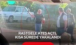 Rastgele ateş açtı, kısa sürede yakalandı