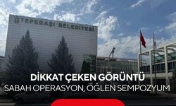 Tepebaşı Belediyesi’ne operasyon! Gözaltılar sürerken başkan sempozyumda...