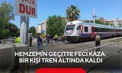 Hemzemin geçitte feci kaza: Bir kişi tren altında kaldı