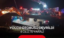Yolcu otobüsü devrildi: 4 ölü, 15 yaralı