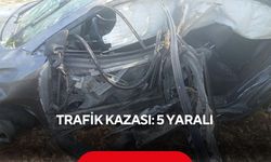 Trafik kazası: 5 yaralı
