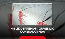 4.6'lık deprem anı güvenlik kameralarında
