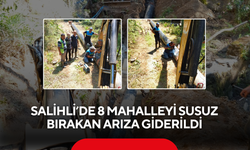 Salihli’de 8 mahalleyi susuz bırakan arıza giderildi... Suyun kademeli olarak verileceğini açıkladı