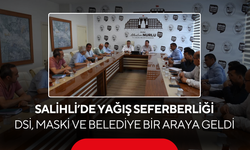 Salihli’de yağış seferberliği... DSİ, MASKİ ve Belediye bir araya geldi