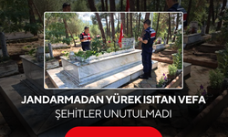 Jandarmadan yürek ısıtan vefa... Şehitler unutulmadı