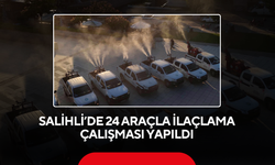 Salihli’de 24 araçla ilaçlama çalışması yapıldı