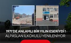 1971 yılında Malazgirt Zaferi’nin 900. yılında temeli atılmıştı… Alpaslan İlkokulu yeniden yapılıyor