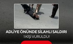 Adliye önünde silahlı saldırı: 1 kişi vuruldu!