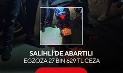 Salihli’de abartı egzoz operasyonu: Motosiklet sürücüsüne 27 bin TL ceza
