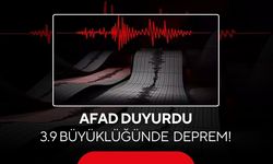 AFAD duyurdu: 3.9 büyüklüğünde korkutan deprem!