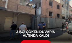 3 işçi çöken duvarın altında kaldı